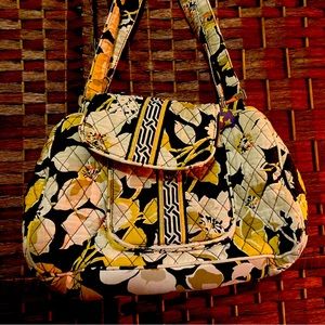 Vera Bradley yellow and black purse